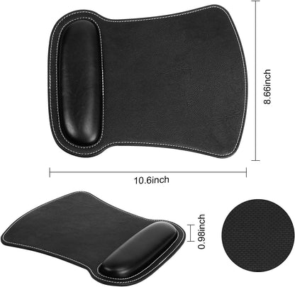 RICHEN Keyboard Wrist Rest Pad and Mouse Wrist Rest Support Mouse Pad Set,Sturdy & Comfortable & Lightweight for Easy Typing & Pain Relief-Ergonomic Support (Brown)
