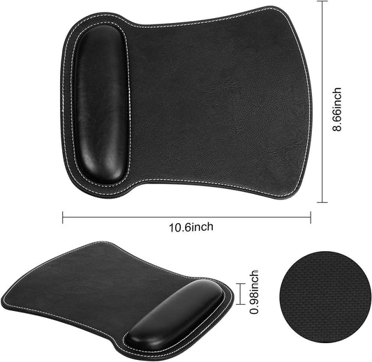 RICHEN Keyboard Wrist Rest Pad and Mouse Wrist Rest Support Mouse Pad Set,Sturdy & Comfortable & Lightweight for Easy Typing & Pain Relief-Ergonomic Support (Brown)