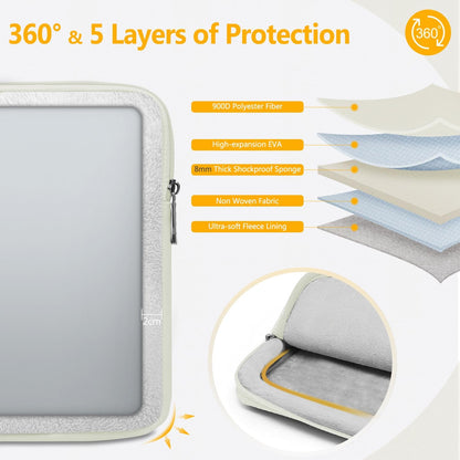 HYZUO 17-17.3 Inch Laptop Sleeve Bag Set for 17" 17.3" HP/Lenovo/Dell/ASUS/Acer/LG/Toshiba/MSI Gaming Laptop/Razer Blade 17/18, Notebook Protective Case for Men Women, Black