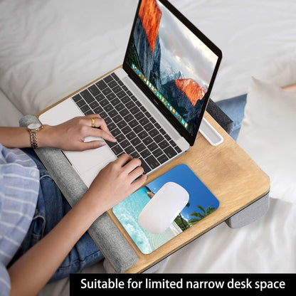 Audimi Small Mouse Pad 6 x 8 Inch, Mini Mouse Pad Thick for Laptop Wireless Mouse Home Office Travel, Portable & Washable (Black)