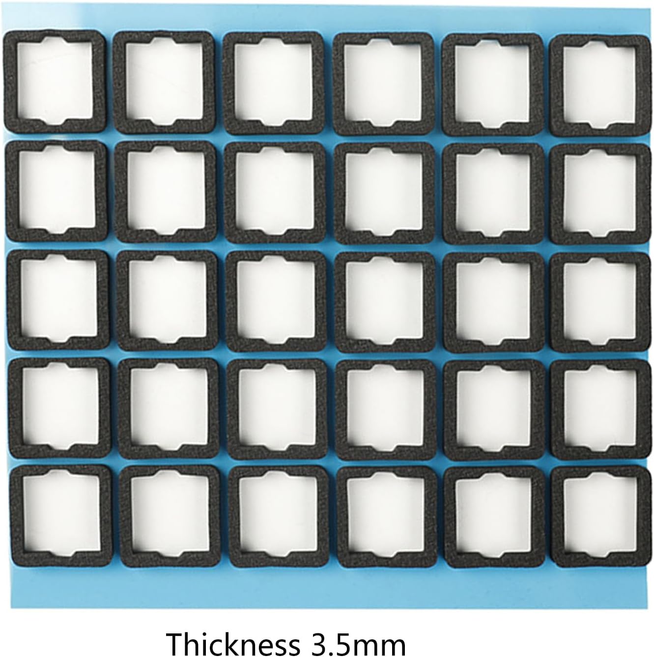 120Pcs Silencers Pad Silencers Foam Sound Dampeners Sheet for Mechanical Keyboard Switches Pad Silencers Pad Bottom Cotton Mechanical Keyboard