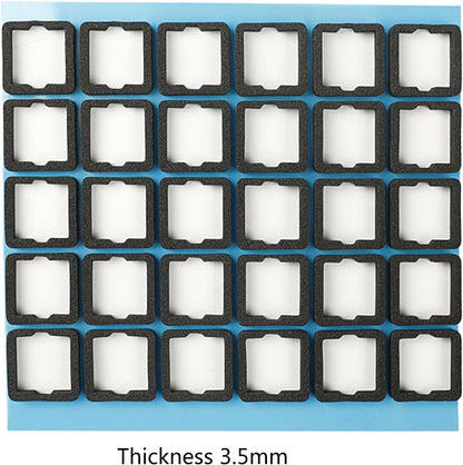 120PCS Keyboard Switches Sound Dampeners Sheet Shaft Silencers Foam Pads for Mechanical Keyboard Switches Circuit Board