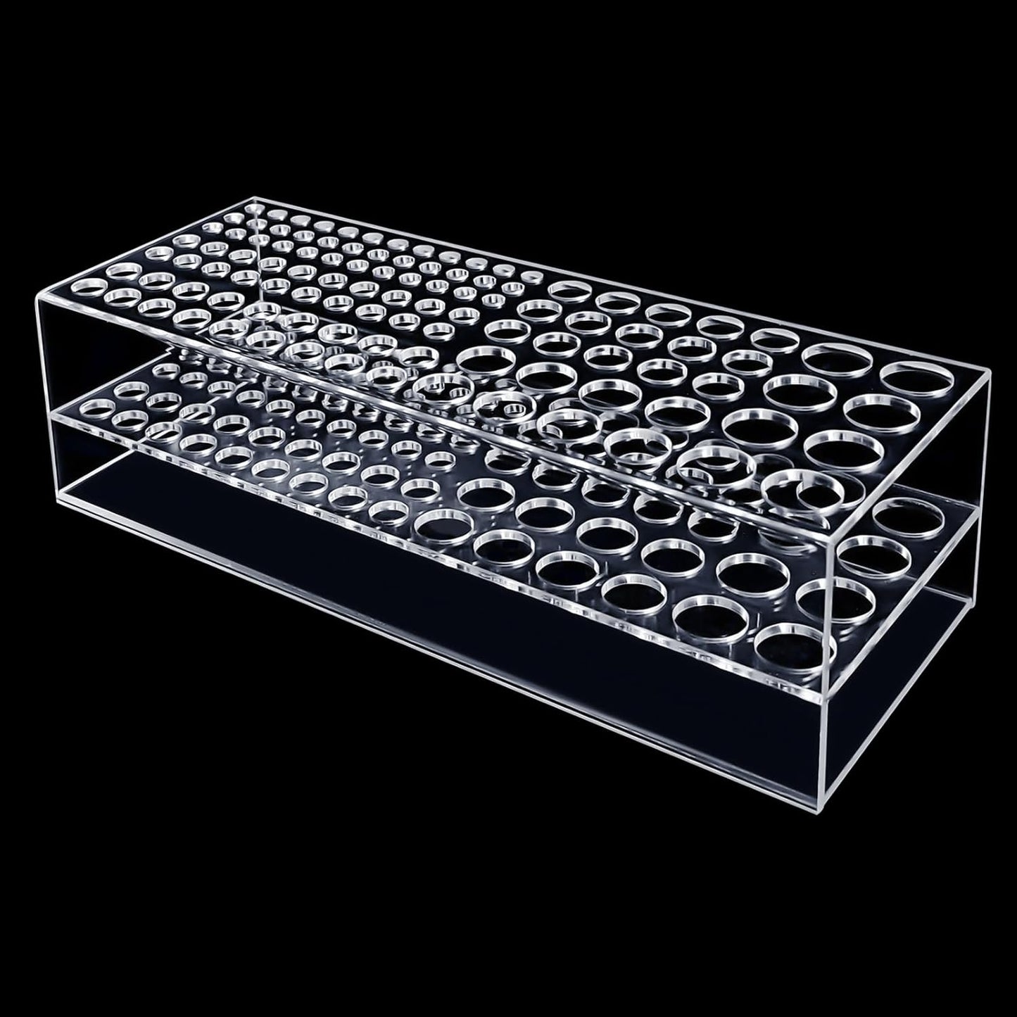 Acrylic Paint Brush Holder 105 Holes Clear Paintbrush Holder Organizer Artist Brush Holder Paint Brush Stand Rack for Pens Pencils Artist