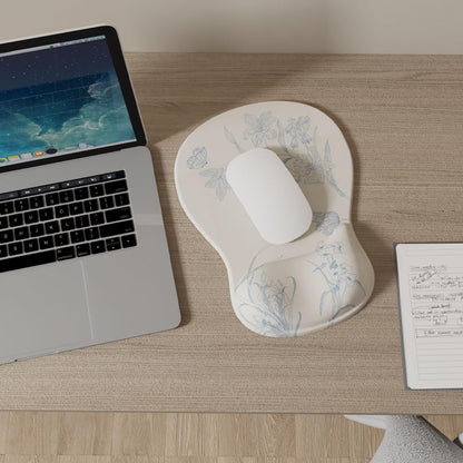 ErgoComfort Gel Wrist Rest Mouse Pad-Ergonomic Office Mousepad with Wrist Support-Non-Slip, Design Desk Accessories Mat for Home&Game Decor (06Mocha Sand)