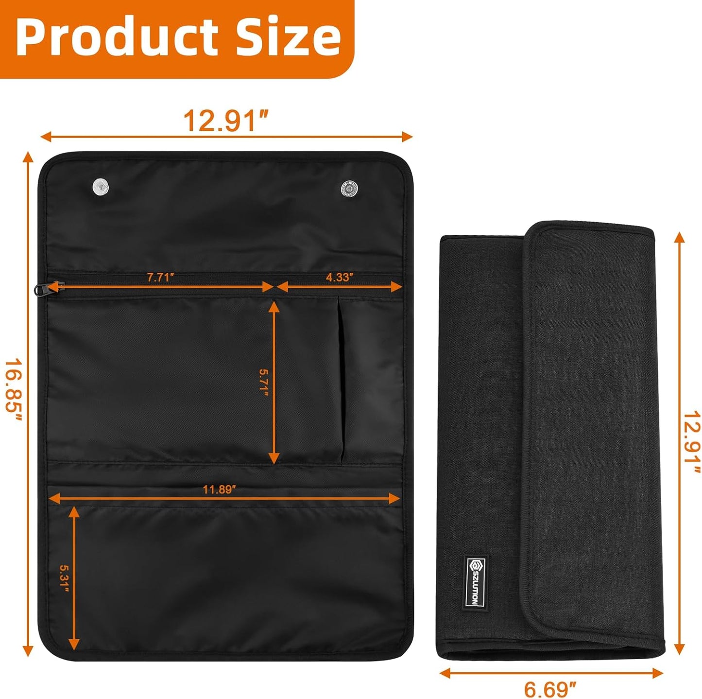 Travel Case for Apple Accessories - Compatible with Magic Keyboard, Trackpad, Mouse - Sleeve Case (Black)