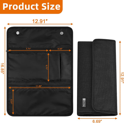 Travel Case for Apple Accessories - Compatible with Magic Keyboard, Trackpad, Mouse - Sleeve Case (Black)