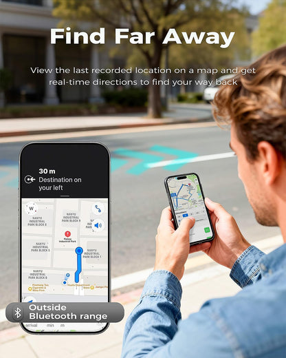 Wallet Tracker Card for Apple Find My (iOS Only, Apple MFi Certified) -Ultra Slim Rechargeable Bluetooth GPS Tracker,5-10 Years Staying Power,Item Locator for Wallet,Key Finder,Bags,Luggage(1-Pack)