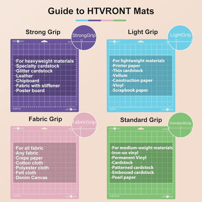 HTVRONT 5 Packs Self Healing Cutting Mat- 12" x 18” Double-Sided Cutting Mats for Crafts, A3 High-Density Sewing Mat with Grid for Fabric Quilting Modeling Hobby Scrapbooking Project