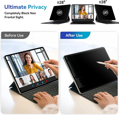 Laptop Privacy Screen 14 Inch Compatible with HP/Dell/Acer/Samsung/Asus/Lenovo/Toshiba,16:10 Aspect Removable Anti Glare Blue Light Filter Protector, 14 in Laptop Privacy Screen Shield