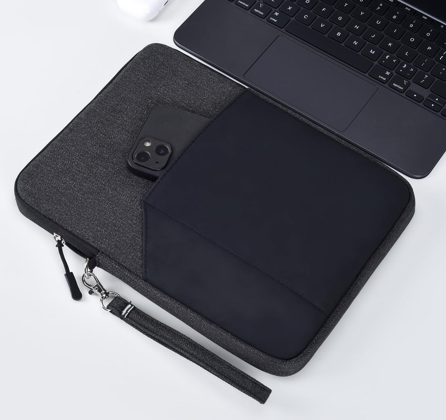 CAAORDKSO 9-11 Inch Tablet Sleeve Case, Tablet Bag Carrying Travel Pouch for iPad 11-inch A16 2025, 11 inch iPad Air M3 M2 / Pro M4, 10.2 10.9" iPad, Galaxy Tab S8/S9 11"/ Galaxy Tab A9+ Bag, Purple
