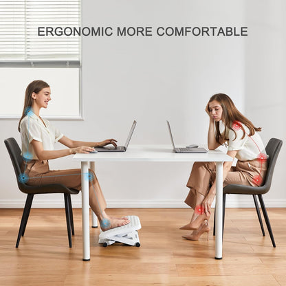 HUANUO Adjustable Desk Footrest, Foot Rest for Under Desk at Work with Massage, Adjustable Foot Stool with 3 Height Position & 30 Degree Tilt Angle Adjustment for Home, Office, Gray