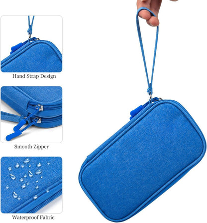 CAOODKDK Electronics Accessories Organizer Pouch Bag, Travel Universal Organizer for Cable, Charger, Phone, SD Card, Business Travel Gadget Bag
