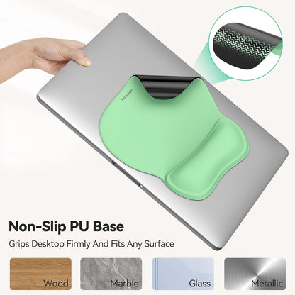 TECKNET Gel Mouse Pad with Wrist Rest, Ergonomic Office Mousepad with Wrist Support - Non-Slip & Smooth Surface Comfortable Desk Accessories Mat for Office, Gaming and Study - Gradient