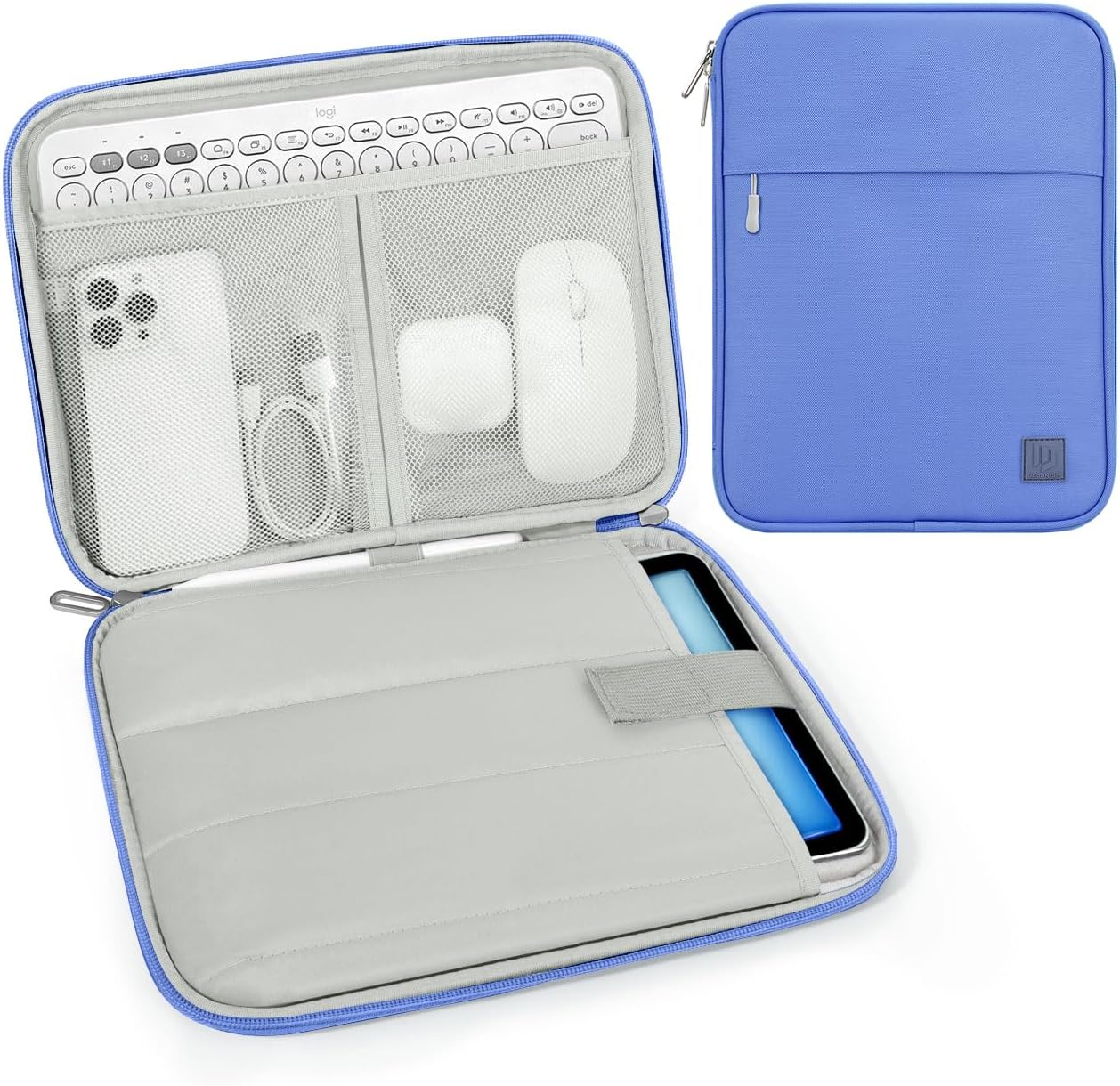 Dadanism 9-11 Inch Tablet Sleeve Padded Carrying Case for iPad (A16) 11th Gen 11", iPad 10th Gen 10.9", iPad Air M4/Pro M5 11", iPad Air 5/4, iPad 9/8/7th Gen, Galaxy Tab A11+ Plus 11", Blue