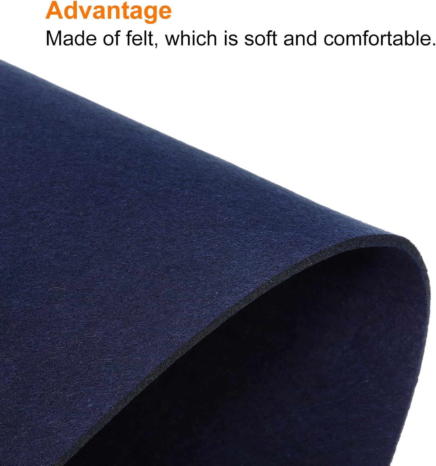 PATIKIL 24"x12" Desk Mat Protector, Felt Dual Side Mouse Pad Writing Mat for Office Home, Gray