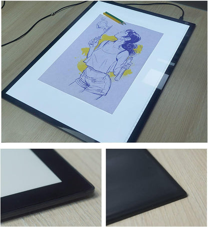 Light Board A3, 16.6×12.6 INCH Large Light Pad Stepless Dimming 12000K LED USB Powered Fatigue Relief Light Board, for Tracing Sketch Drawing Animation