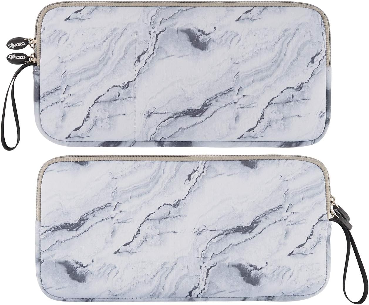 Neoprene Carrying Keyboard Sleeve Case Bag Protection Pouch Compatible with Magic Keyboard 1 & 2, Wireless Keyboard, Magic Mouse, Magic Trackpad and Wireless Trackpad (White Marble Pattern) …