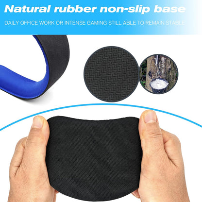 Keyboard Wrist Rest and Mouse Wrist Rest Set - Ergonomic Memory Foam Wrist Cushion - for Wrist Support on Computer, Laptop, Office, Playing Games, Typing Relieves Wrist Pain Rose Red