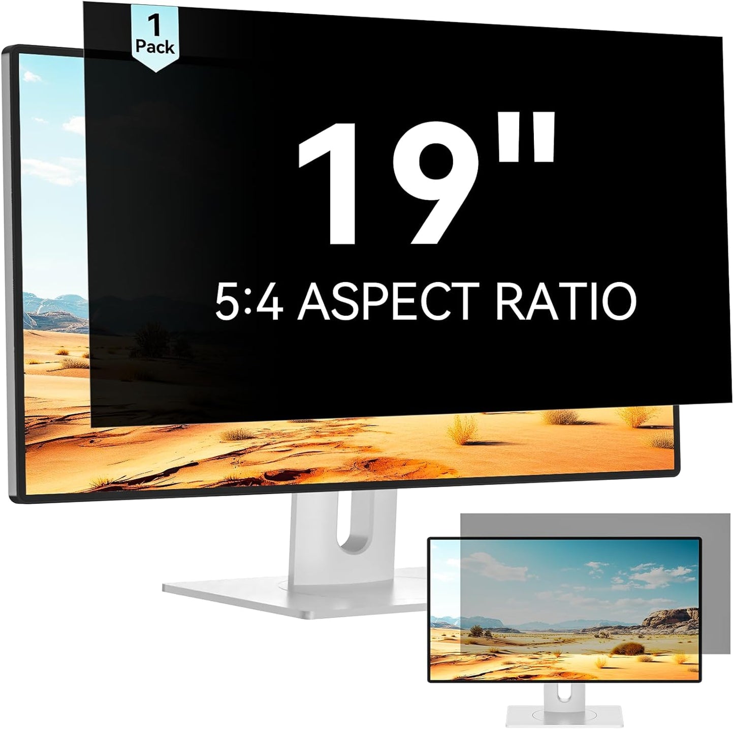 Mamol 34 Inch Curved Computer Privacy Screen Filter for 21:9 Aspect Ratio Widescreen Monitor - Anti Glare Blue Light Filter, Removable Computer Monitor Privacy Shield, Anti-Scratch Screen Protector