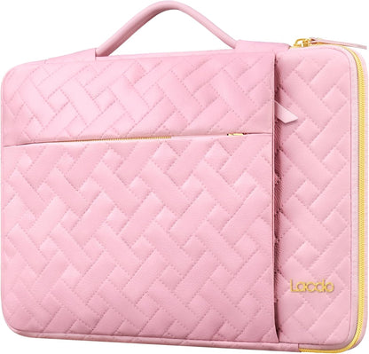 Lacdo 360° Protective 16 Inch Laptop Sleeve Case for 16 Inch HP Lenovo ASUS Acer Dell Laptop/HP Pavilion Envy/Lenovo ThinkPad IdeaPad/Acer Swift/ASUS Vivobook/Dell Computer Bag, Black