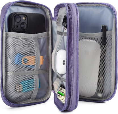CAOODKDK Electronics Accessories Organizer Pouch Bag, Travel Universal Organizer for Cable, Charger, Phone, SD Card, Business Travel Gadget Bag