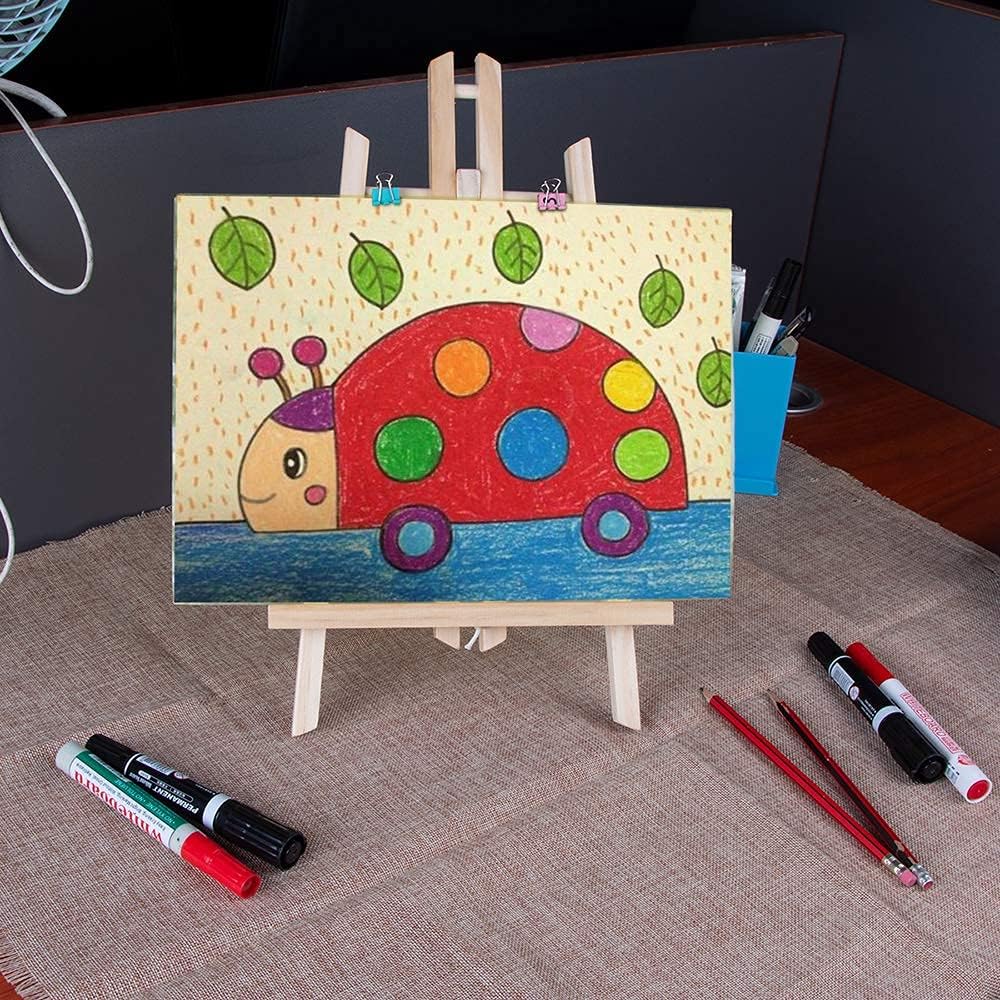 12 inch Tabletop Display Artist Easel Stand, Art Craft Painting Easel, Wooden Easel Apply to Kids Artist Adults Students Classroom Etc.