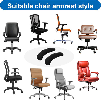 2PCS Office Chair Arm Covers Removable Office Chair Armrest Covers Protectors Arm Rest Cover for Computer Gaming Chairs Arms Pads, 30 X 8cm/11.81 X 3.15in