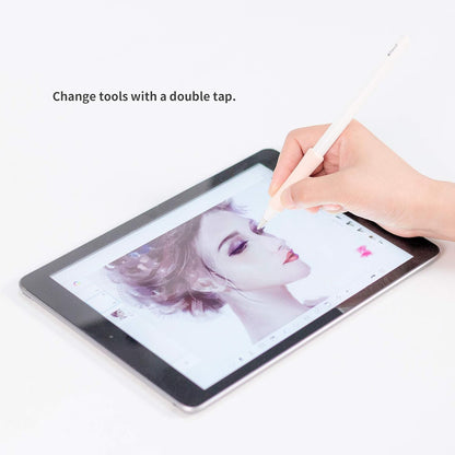 3 Pack iPencil Grips Case Cover Silicone Sleeve Holder Compatible with Apple Pencil (USB-C)&Apple Pencil (2nd Generation),iPad Pro 11 12.9 inch 2018(White, Pink, Purple)