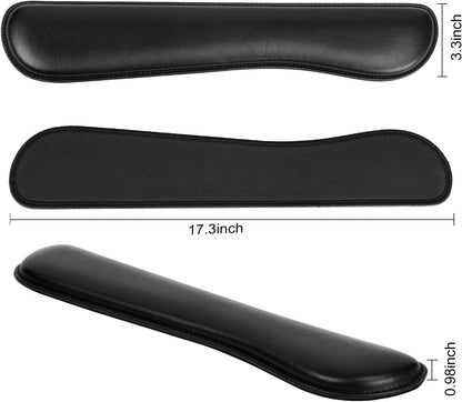 RICHEN Keyboard Wrist Rest and Mouse Pad with Wrist Support, Memory Foam Set for Gaming and Office, Comfortable & Lightweight for Easy Typing & Pain Relief (White Butterflies)