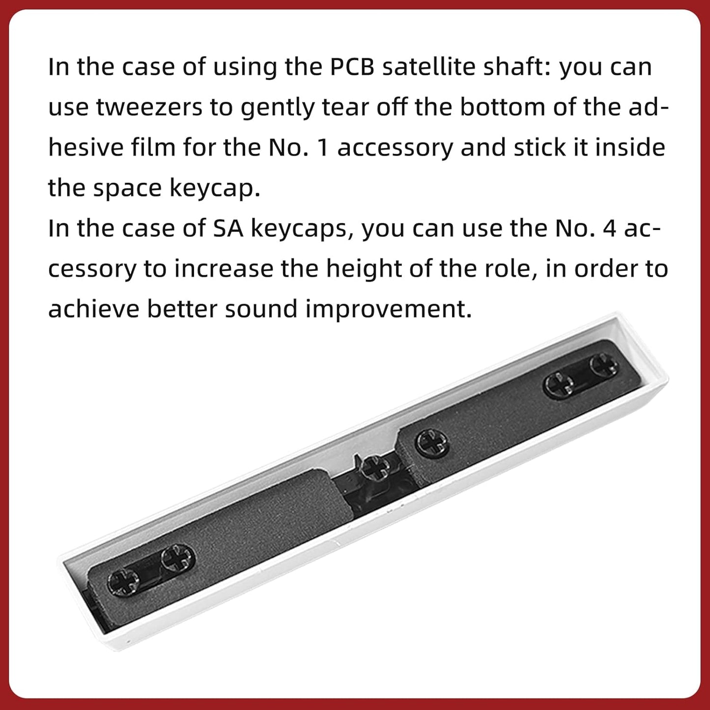 RUNJRX Keyboard Spacebar Foam,Silencer Pad for 6.25U Mechanical Keyboard Space Bar (6Pcs)