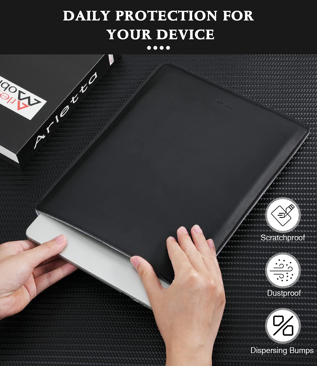 MoKo 9-11 Inch Tablet Sleeve, PU Leather Briefcase Slim Stylish Case Fits New 11-inch iPad Air M4 2026/iPad Pro M5, Air 5/4th 10.9, 10th Gen 10.9, 9/8. Gen 10.2, Tab S8/S9 11, Midnight Green