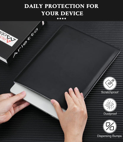 MoKo 9-11 Inch Tablet Sleeve, PU Leather Briefcase Slim Stylish Case Fits New 11-inch iPad Air M4 2026/iPad Pro M5, Air 5/4th 10.9, 10th Gen 10.9, 9/8. Gen 10.2, Tab S8/S9 11, Midnight Green