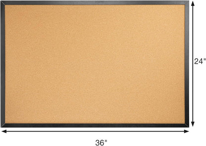 OWLKELA Cork Bulletin Board 17.7"X 13.3", Notice Pin, Ideal for Office & Home Decor, School Message or Vision
