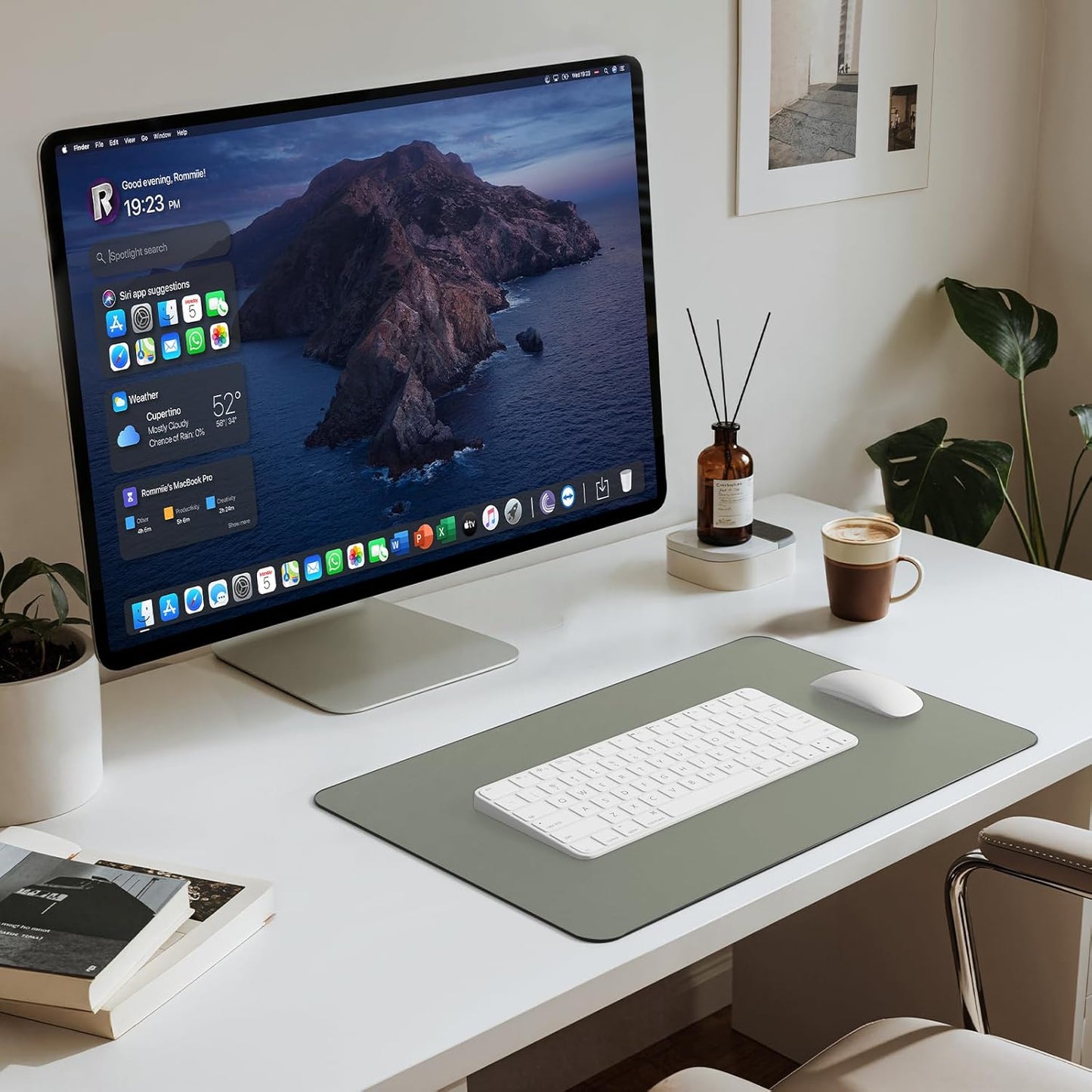 Jotsome Leather Desk Pad Mat, Non-Slip Desk Blotter Pad - Desk Protector for Office, Home, Lap Desk, Laptop, and Desktop