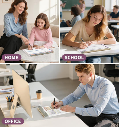 104 Pgs Weekly To Do List Notepad, 52 Duplex-Printed Undated Sheets 100 GSM（8.5"×11") Weekly Desk Planner For Work Home School Office Desk Accessories Supplies & Goal Setting Tasks - Green