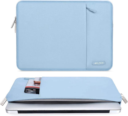 MOSISO Laptop Case 15 inch, 15 inch Laptop Sleeve Compatible with MacBook Air M5 A3448 M4 A3241 M3 A3114 M2 A2941 2026-2023, Dell XPS, Polyester Vertical Computer Sleeve Bag with Pocket, Black - Colors B