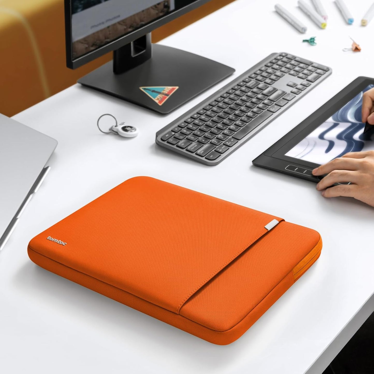 tomtoc 360° Protective Tablet Sleeve for 2026 iPad Air 11-inch (M4/M3/M2), iPad Pro 11-inch (M5/M4/4th/3rd/2nd/1st Gen) with Magic Keyboard/Smart Keyboard Folio, 11" iPad Water-Resistant Tablet Case