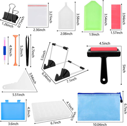 A3 LED Light Pad for Diamond Painting,Ratukall Diamond Art Light Board Kit,Adjustable Brightness Light Box for Tracing with Diamond Painting Accessories and Tools Includes Storage Case, Pens,Stand
