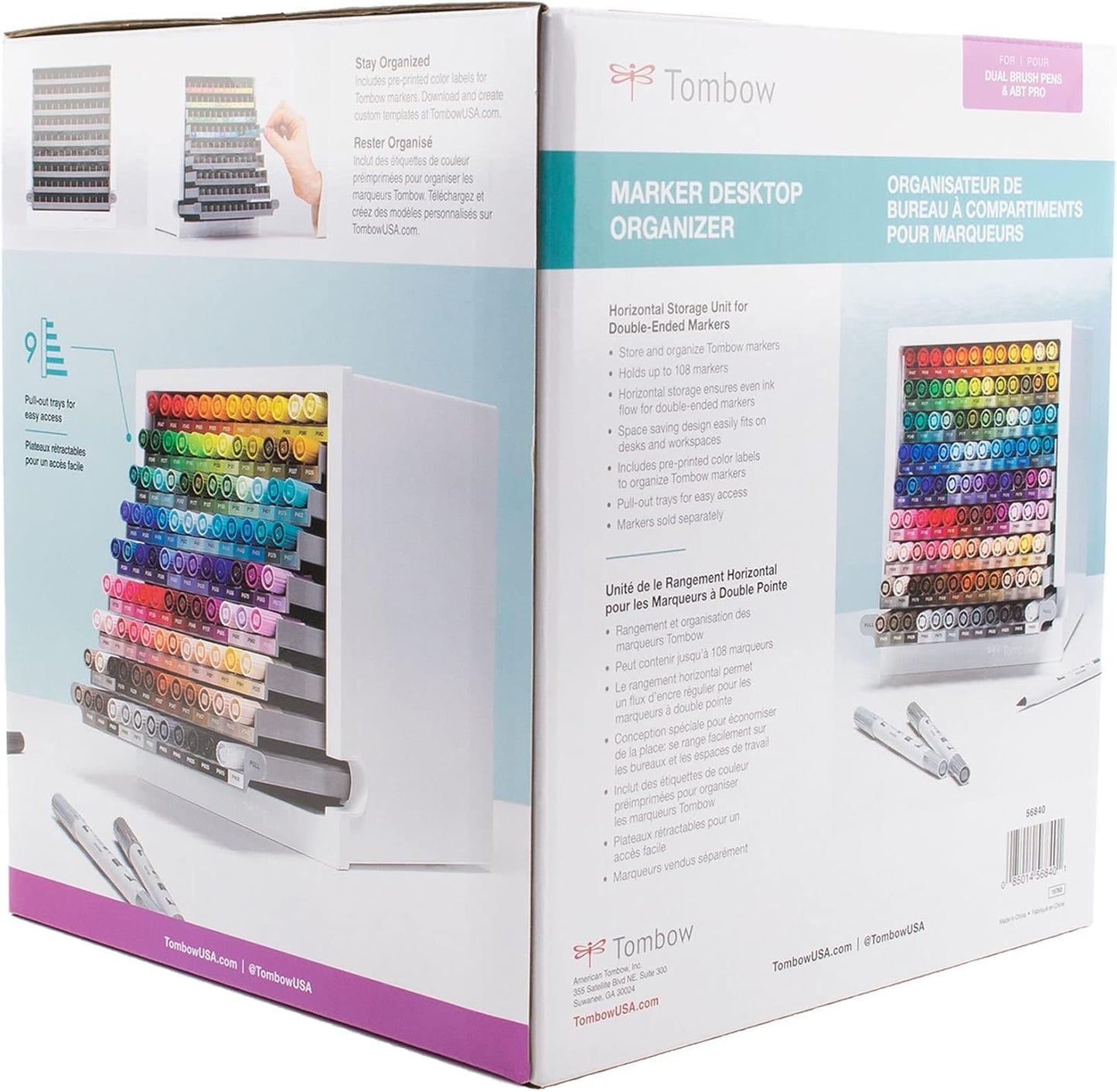 Tombow 56840 Marker Desktop Organizer , White
