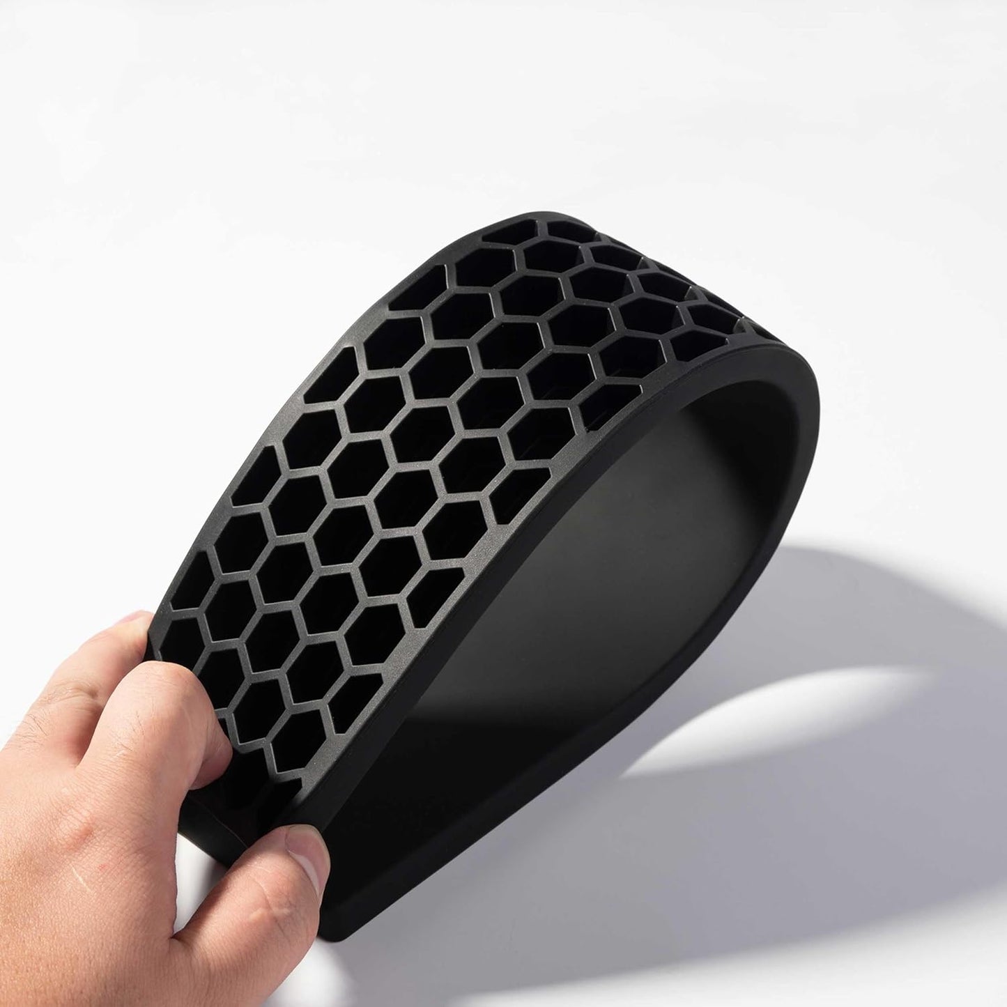 Ergonomic Silicone Wrist Rest for Keychron Q3 / Q3 Max / V3 / V3 Max / C3 Pro,14.37" Honeycomb Non-Slip Palm Rest, 80% TKL Mechanical Keyboards with Typing Pain Relief