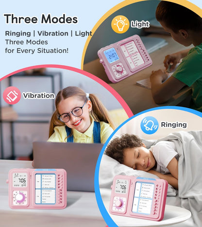 3-in-1 Visual Timer & ADHD Tool for Kids|Adults, Task Timer with Chore Chart Board, Visual Schedule for Kids with Autism, Daily Checklist for Home, School, Classroom, Desk