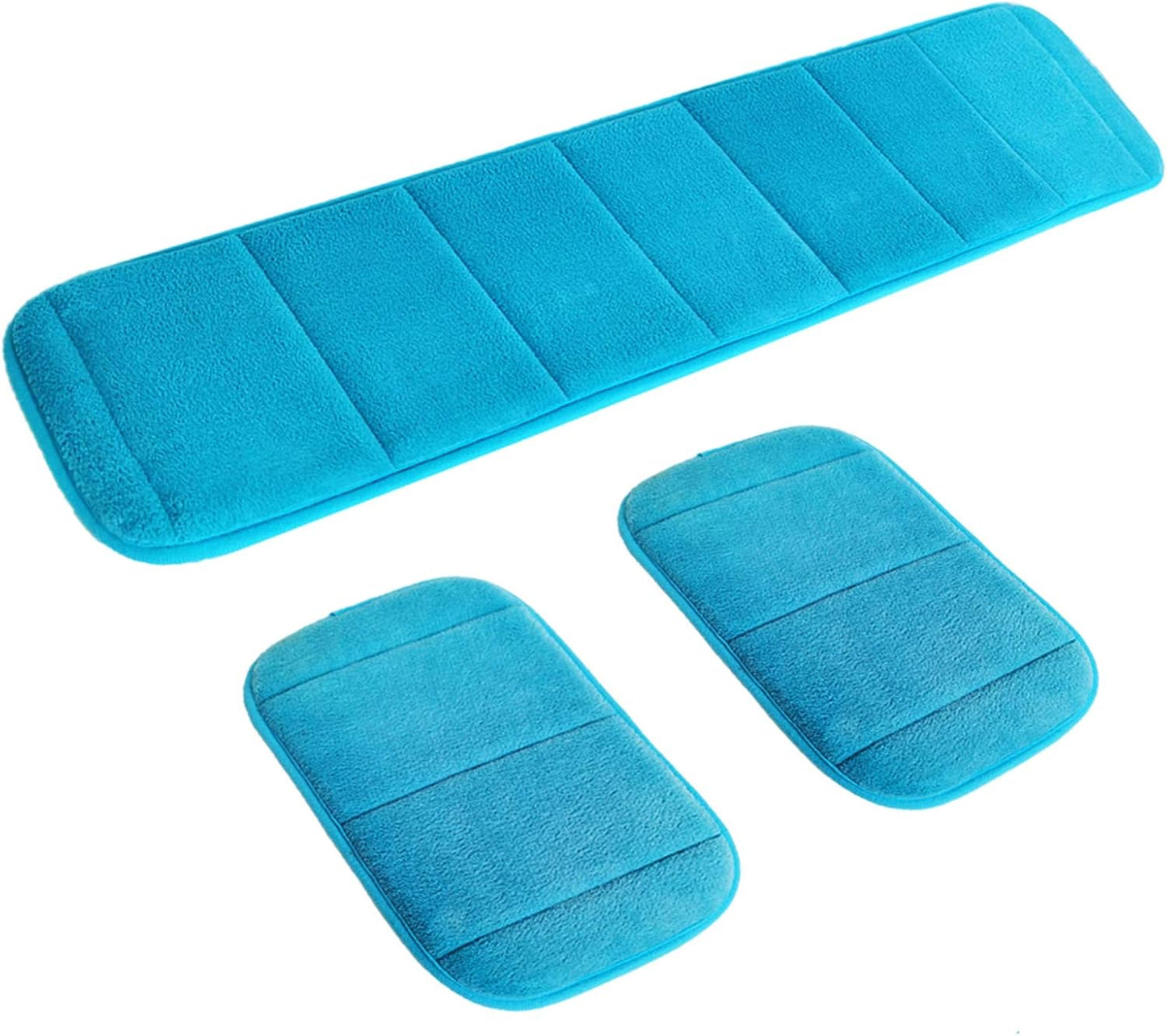 AUHOKY 2 Sets Ergonomic Computer Wrist Pad - Long & Short Size Combination Keyboard Rest Elbow Support Mat for Office, Desktop, Working, Gaming - Memory Foam Relieve Elbow Pain (Brown)