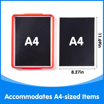 Magnetic Board for Kids – 13.2" X 10" - Magnetic Dry Erase Tray | Stackable Magnetic Tray for Classroom, Home, Travel & Preschool Learning (Cyan)