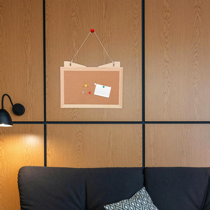 Double Sided Cork Board,11.8"x7.8" Cork Board Bulletin Desktop Small with Stand for Home Office Desk Message or Picture