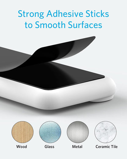 Anker Multipurpose Cord Keeper - 5 Clips for Lightning, USB C, Micro Cables & Other Wires - Sticks to Wood, Marble, Metal, Glass (White, 1 Pack)