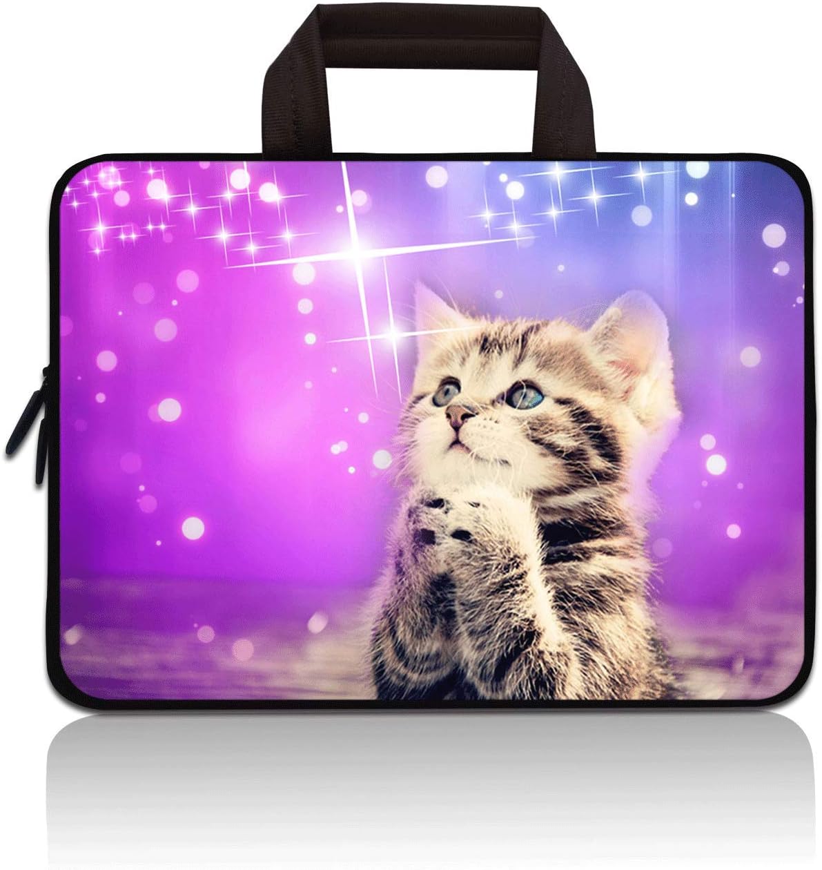 Universal 7~9 inch Kids Tablet Portable Neoprene Zipper Carrying Sleeve Case Bag Fits 7" 8" 8.5" 8.9" 9" iPad Mini 5 4 3 2 1, Galaxy Tab A 8.0 (Rocket)