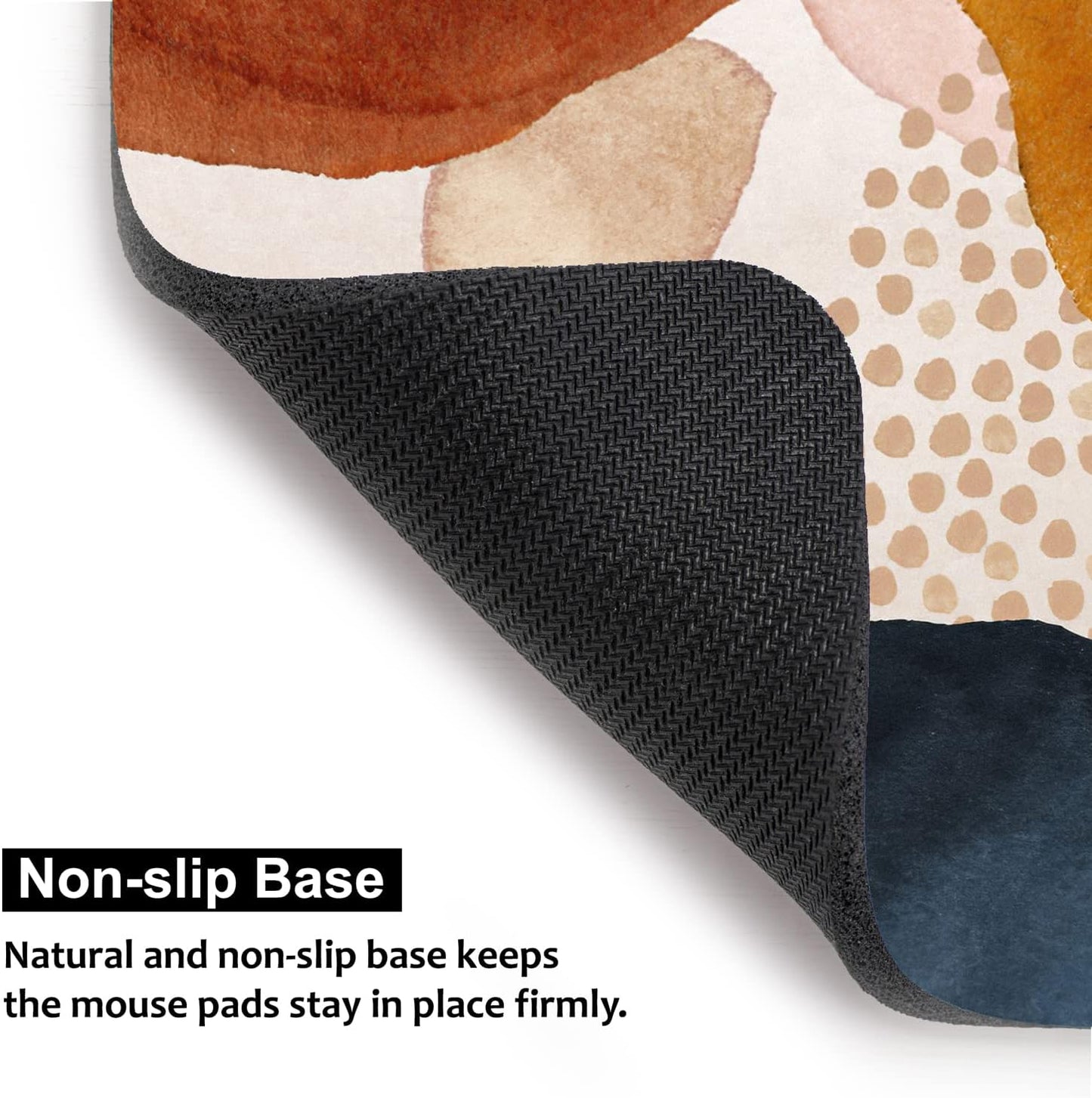 Audimi Small Mouse Pad 6 x 8 Inch, Mini Mouse Pad Thick for Laptop Wireless Mouse Home Office Travel, Portable & Washable (Black)
