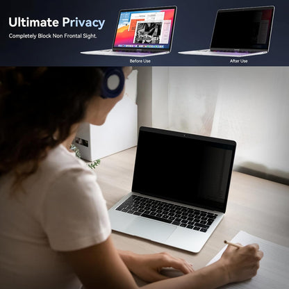 Laptop Privacy Screen 14 Inch Compatible with HP/Dell/Acer/Samsung/Asus/Lenovo/Toshiba,16:10 Aspect Removable Anti Glare Blue Light Filter Protector, 14 in Laptop Privacy Screen Shield