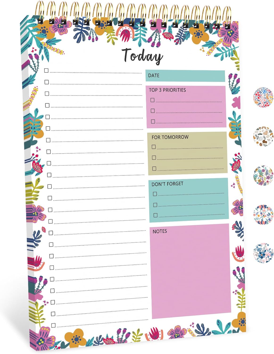 To Do List Notepad - To Do List Notebook for Work with 52 Sheets, Undated Daily Planner Perfect for Enhanced Productivity and Goal Achievement - Green