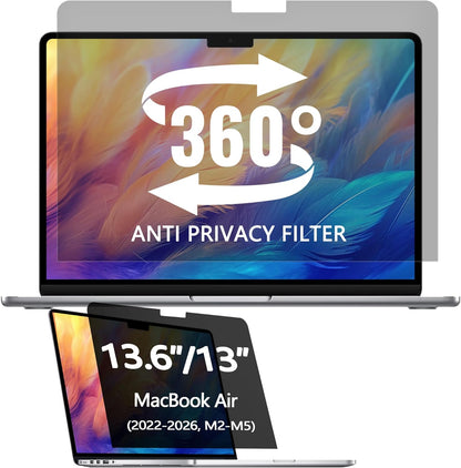 2 Pack Magnetic Hanging Computer Privacy Screen 24 Inch for 16:9 Widescreen Monitor, Removable Privacy Screen Anti Glare Blue Light Computer Screen Privacy Shield, Anti-Scratch 24in Protector Film